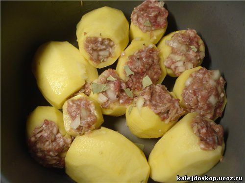 Рецепт картошки фаршированной мясом